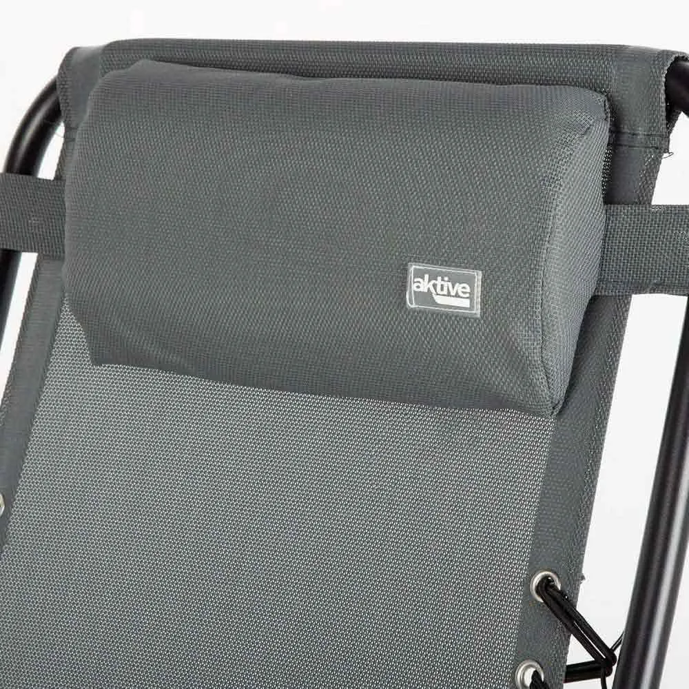 Aktive 61144 Sammenleggbar Stol 0 Tyngdekraft Multiposisjon unisex, Grey, One Size