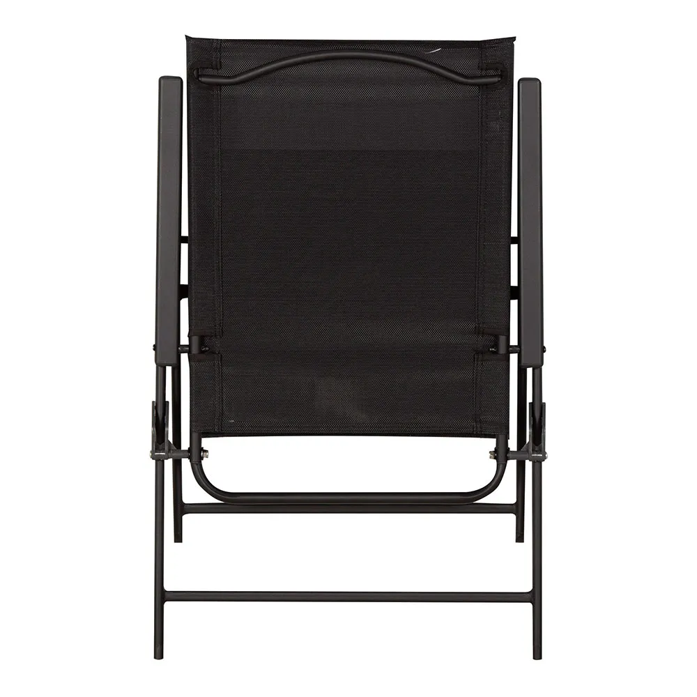 Aktive 61147 Slim 2 Units Foldbar Utendørsstol, Black, One Size