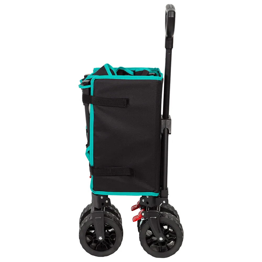 Aktive 62001 70x45x95 Cm Wheel 14 Cm Sammenleggbar Strandvogn unisex, Multicolour, 70 x 45 x 95cm