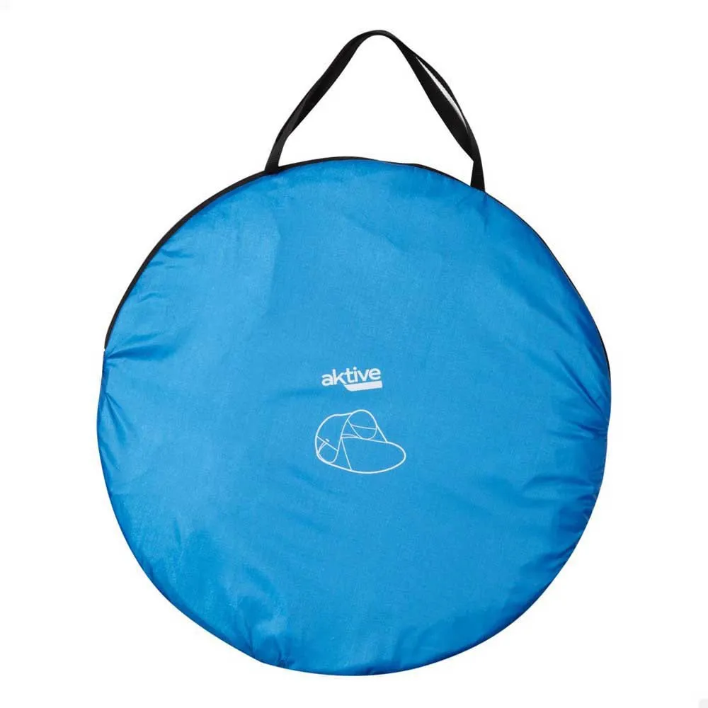Aktive 62322 Uv50 Popup Vindskjerm Og Strandtelt 120x200x90 Cm unisex, White / blue, 2 places