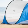 Aktive 62322 Uv50 Popup Vindskjerm Og Strandtelt 120x200x90 Cm unisex, White / blue, 2 places