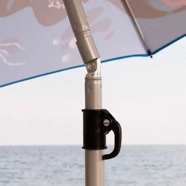Aktive 62327 Uv40 Ø Vippbar Strandparasoll 200 Cm unisex, Navy, One Size