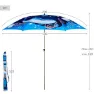 Aktive 62327 Uv40 Ø Vippbar Strandparasoll 200 Cm unisex, Navy, One Size