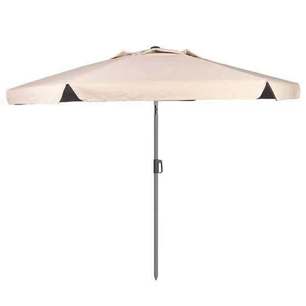 Aktive 62338 Uv50 Ø Stor Tiltbar Sekskantet Vindtett Hageparasoll 230 Cm, Beige, One Size Aktive 62338 Uv50 Ø Stor Tiltbar Sekskantet Vindtett Hageparasoll 230 Cm, Beige, One Size