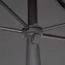Aktive 62350 Uv30 Rektangulær Tiltbar Balkongparasoll 200x125 Cm, Anthracite, One Size