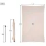 Aktive 62351 Uv30 Rektangulær Tiltbar Balkongparasoll 200x125 Cm, Beige, One Size