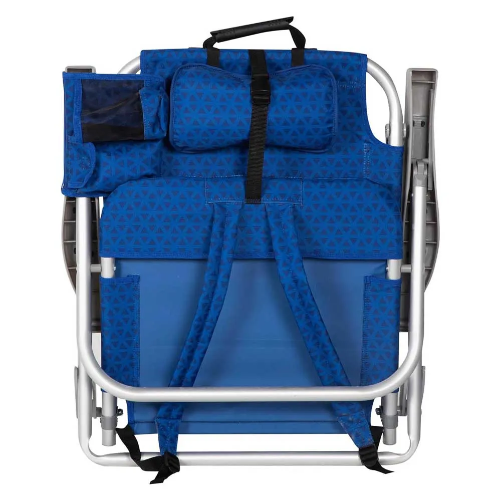 Aktive 62353 Xxl Lav Sammenleggbar Stol Med Flere Posisjoner 57x53x78 Cm unisex, Blue, One Size