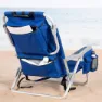 Aktive 62353 Xxl Lav Sammenleggbar Stol Med Flere Posisjoner 57x53x78 Cm unisex, Blue, One Size