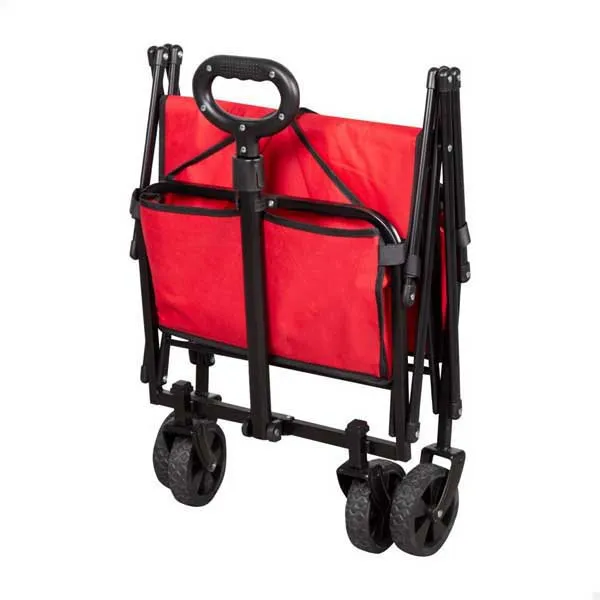 Aktive 62375 Sammenleggbar Handlevogn 46x73x94 Cm unisex, Red / black, One Size