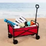 Aktive 62375 Sammenleggbar Handlevogn 46x73x94 Cm unisex, Red / black, One Size