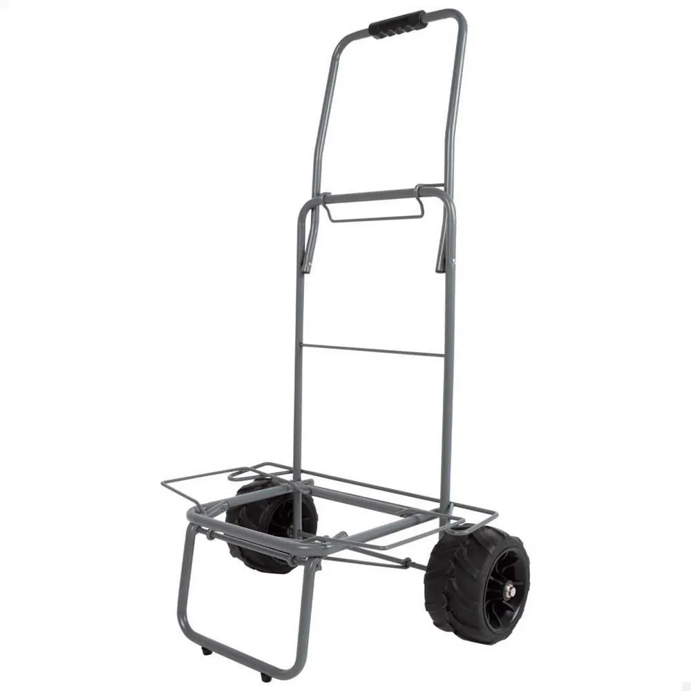 Aktive 62377 Sammenleggbar Strandvogn Med Store Hjul 55x40x100 Cm unisex, Grey, One Size