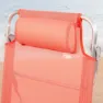 Aktive 62665 Flerposisjons Sammenleggbar Lenestol unisex, Coral, One Size