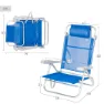 Aktive 62668 Flerposisjons Sammenleggbar Lenestol Refurbished unisex
