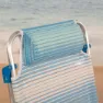 Aktive 62669 Flerposisjons Sammenleggbar Lenestol unisex, Striped blue, One Size