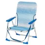 Aktive 62670 Lav Aluminiums Sammenleggbar Stol unisex, Striped blue, One Size