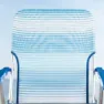 Aktive 62670 Lav Aluminiums Sammenleggbar Stol unisex, Striped blue, One Size