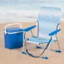 Aktive 62670 Lav Aluminiums Sammenleggbar Stol unisex, Striped blue, One Size