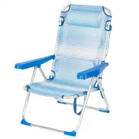 Aktive 62672 Sammenleggbar Stol Med Flere Posisjoner 53x60x90 Cm unisex Aktive 62672 Sammenleggbar Stol Med Flere Posisjoner 53x60x90 Cm unisex