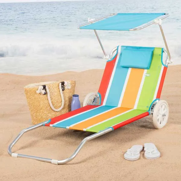 Aktive 62682 Strandvogn Solseng 52x117x62 Cm unisex, Multicolour, One Size