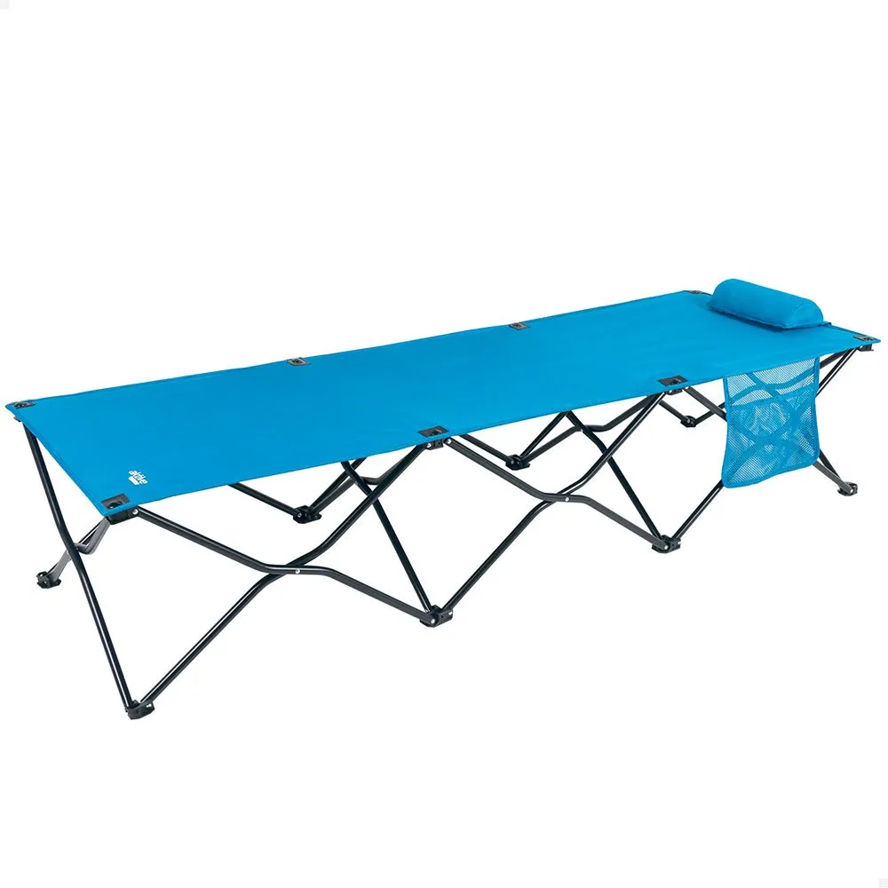 Aktive 63042 178x38x62cm Folding Camping Bed Refurbished, Blue / black, One Size