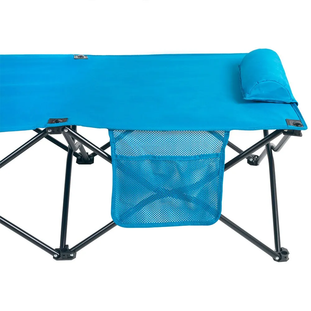 Aktive 63042 178x38x62cm Folding Camping Seng, Blue / black, One Size