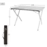 Aktive 63050 71x108x72cm Sammenleggbart Campingbord unisex, White, 6305071 x 108 x 72cm