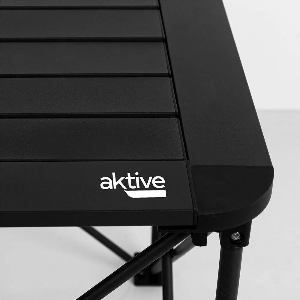 Aktive 63051 52x52x46cm Sammenleggbart Campingbord unisex, Black, 52 x 52 x 46cm
