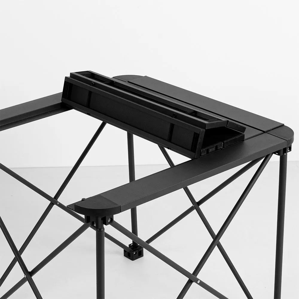 Aktive 63051 52x52x46cm Sammenleggbart Campingbord unisex, Black, 52 x 52 x 46cm