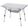Aktive 63052 Sammenleggbart Campingbord unisex, Alum, 90 x 51 x 45-70cm