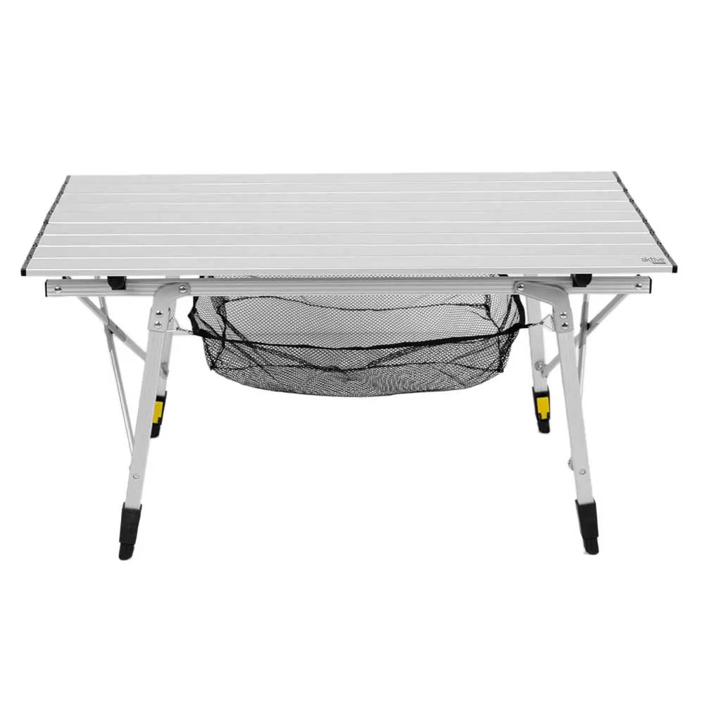 Aktive 63052 Sammenleggbart Campingbord unisex, Alum, 90 x 51 x 45-70cm