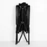 Aktive 63058 Multiposisjon Polstret Sammenleggbar Stol unisex, Black, 56 x 76 x 109cm