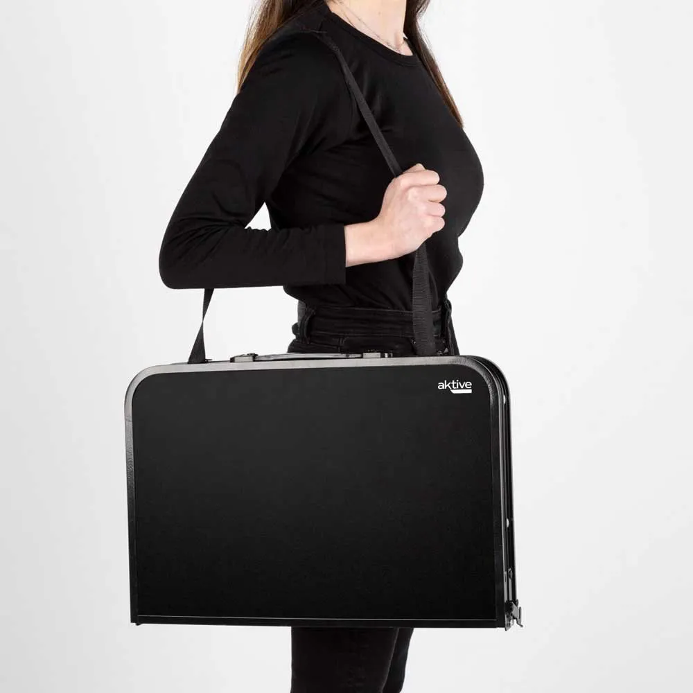 Aktive 63086 Høydejusterbart Sammenleggbart Campingbord unisex, Black, 60 x 45 x 27/56cm Aktive 63086 Høydejusterbart Sammenleggbart Campingbord unisex, Black, 60 x 45 x 27/56cm