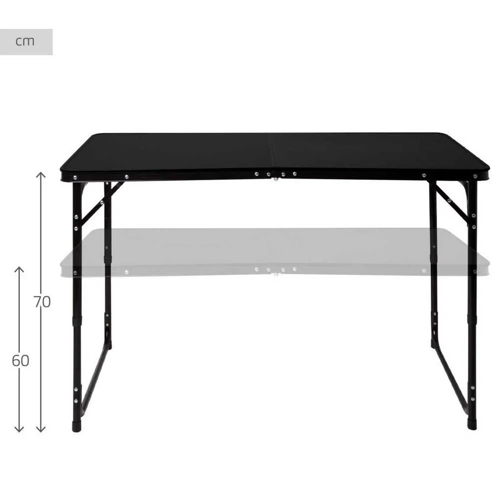 Aktive 63089 Høydejusterbart Sammenleggbart Campingbord unisex, Black, 120 x 60 x 60/70cm Aktive 63089 Høydejusterbart Sammenleggbart Campingbord unisex, Black, 120 x 60 x 60/70cm