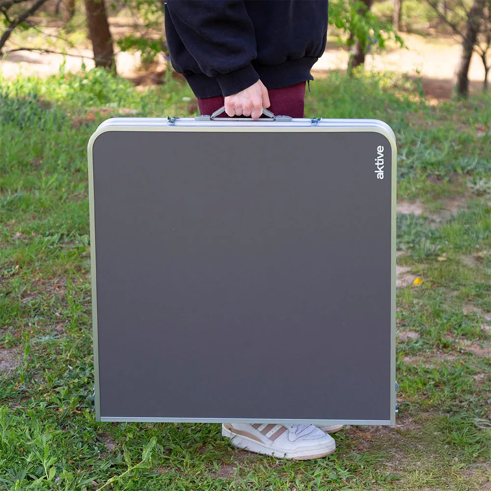 Aktive 63161 Klappbord Med Benker unisex, Grey, One Size Aktive 63161 Klappbord Med Benker unisex, Grey, One Size