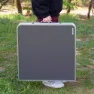 Aktive 63161 Klappbord Med Benker unisex, Grey, One Size