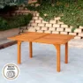 Aktive Akasie Utredningstabell 150x100x74 Cm unisex, Brown, One Size