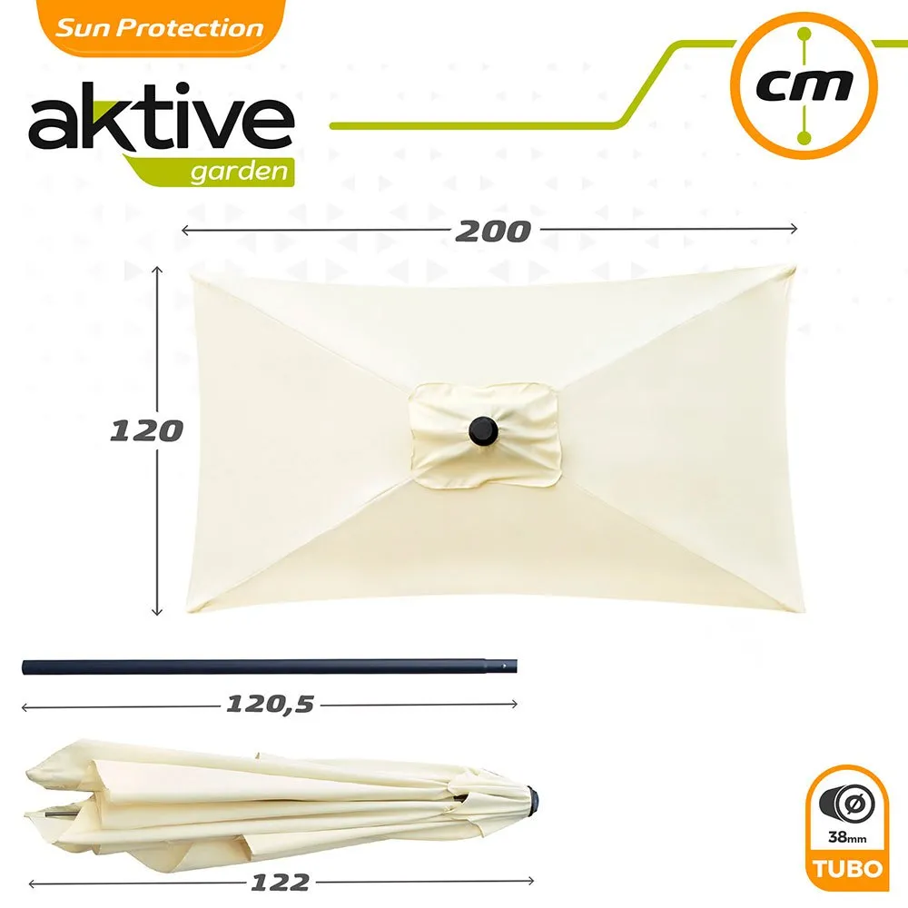 Aktive Aluminium Balkongstolpens Høyde 120x200 Cm 38 Mm 240 Cm Refurbished unisex, Cream, One Size Aktive Aluminium Balkongstolpens Høyde 120x200 Cm 38 Mm 240 Cm Refurbished unisex, Cream, One Size