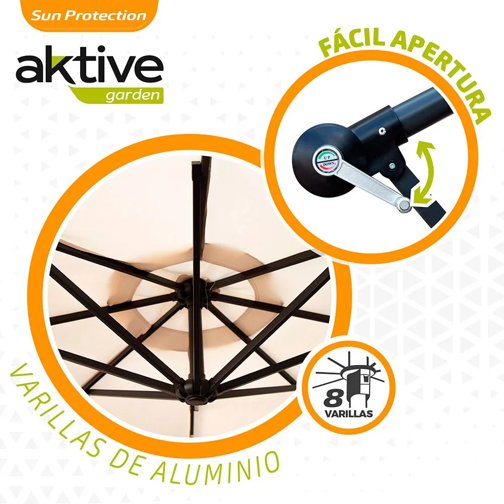 Aktive Aluminium Eksentrisk Bananestang 48-høyde 300x300 Cm 42 Mm Refurbished unisex, Cream, One Size Aktive Aluminium Eksentrisk Bananestang 48-høyde 300x300 Cm 42 Mm Refurbished unisex, Cream, One Size