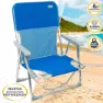 Aktive Aluminium Fast Sammenleggbar Stol Med Håndtak 55x34x71 Cm unisex, Blue, One Size