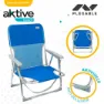 Aktive Aluminium Fast Sammenleggbar Stol Med Håndtak 55x34x71 Cm unisex, Blue, One Size