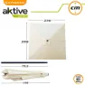 Aktive Aluminium Firkantet Parasoll Med Uv-beskyttelse For Høy Stang 270x270 Cm 38 Mm 260 Cm unisex, Beige, One Size