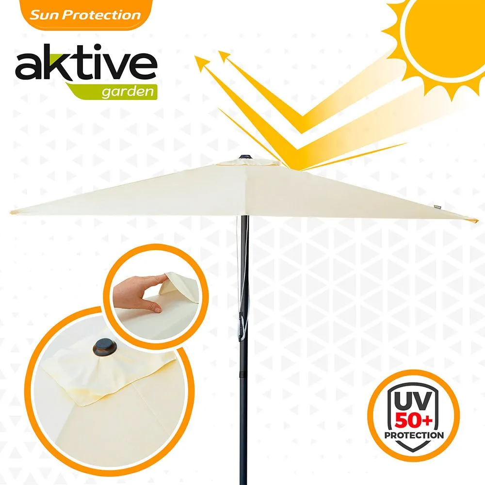 Aktive Aluminium Firkantet Parasollstang Med Uv-beskyttelse 270x270 Cm 48 Mm 260 Cm unisex, Beige, One Size Aktive Aluminium Firkantet Parasollstang Med Uv-beskyttelse 270x270 Cm 48 Mm 260 Cm unisex, Beige, One Size