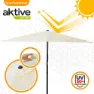 Aktive Aluminium Firkantet Parasollstang Med Uv-beskyttelse 270x270 Cm 48 Mm 260 Cm unisex, Beige, One Size