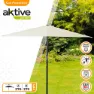 Aktive Aluminium Firkantet Parasollstang Med Uv-beskyttelse 270x270 Cm 48 Mm 260 Cm unisex, Beige, One Size