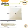 Aktive Aluminium Firkantet Stolpe Høyde Uv-beskyttelse Parasol Dobbelt Trinsesystem 300x300 Cm 48 Mm 270 Cm unisex, Beige, One Size