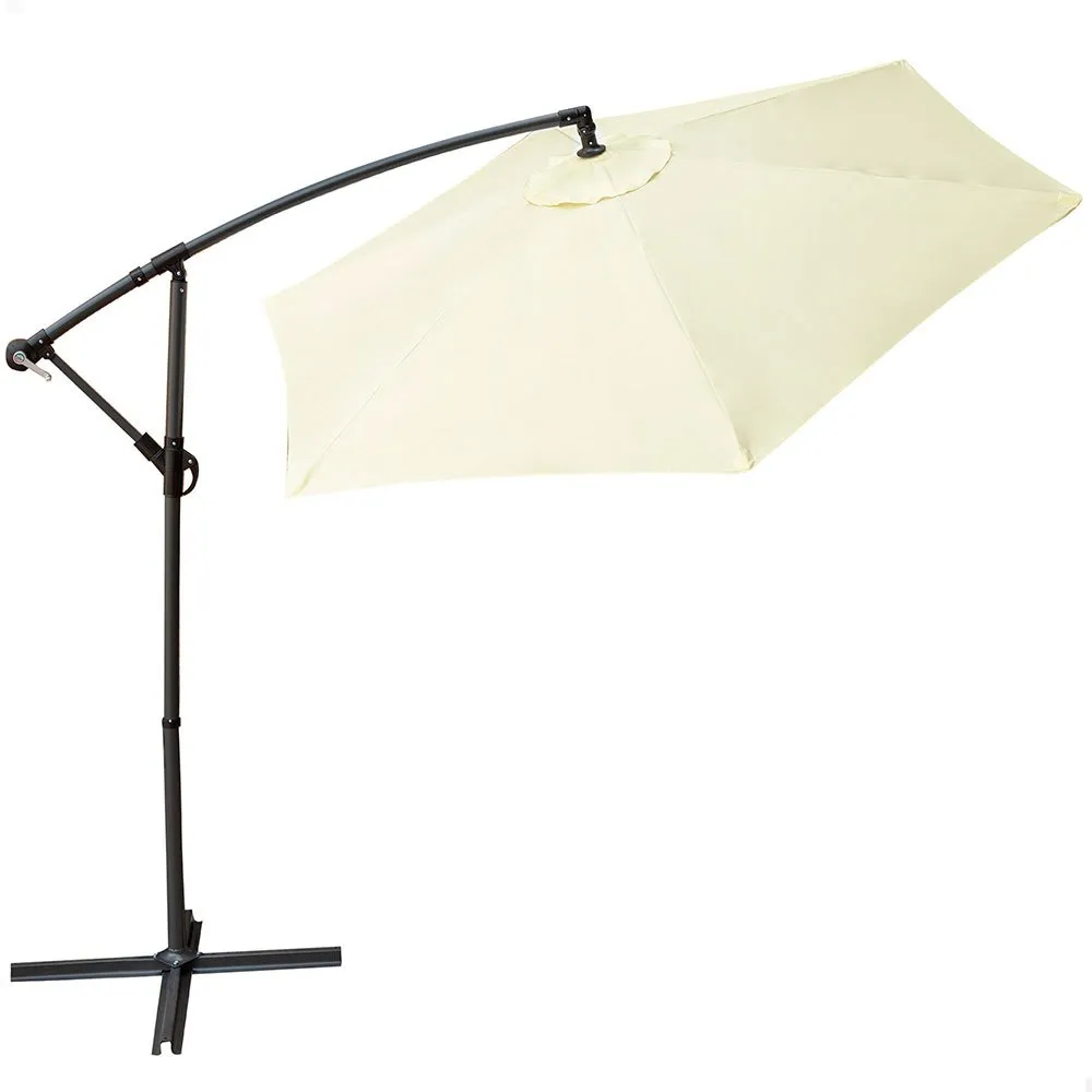 Aktive Aluminium Høyde På Eksentrisk Bananhagepåle 48-42 Mm 300 Cm 245 Cm unisex, Beige, One Size