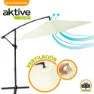 Aktive Aluminium Høyde På Eksentrisk Bananhagepåle 48-42 Mm 300 Cm 245 Cm unisex, Beige, One Size