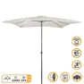 Aktive Aluminium Høyde På Firkantstolpe 300x300 Cm 48 Mm 250 Cm unisex, Beige, One Size