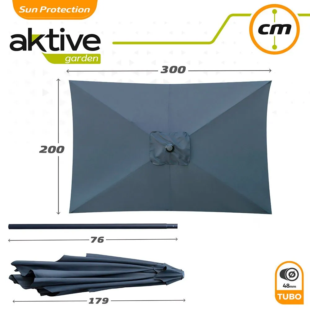 Aktive Aluminium Høyde På Rektangulær Stolpe 200x300 Cm 48 Mm 245 Cm Refurbished unisex, Anthracite, One Size Aktive Aluminium Høyde På Rektangulær Stolpe 200x300 Cm 48 Mm 245 Cm Refurbished unisex, Anthracite, One Size