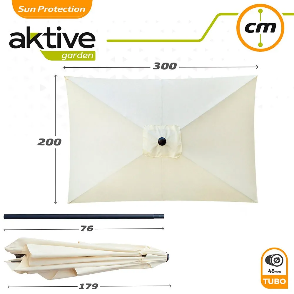 Aktive Aluminium Høyde På Rektangulær Stolpe 200x300 Cm 48 Mm 245 Cm unisex